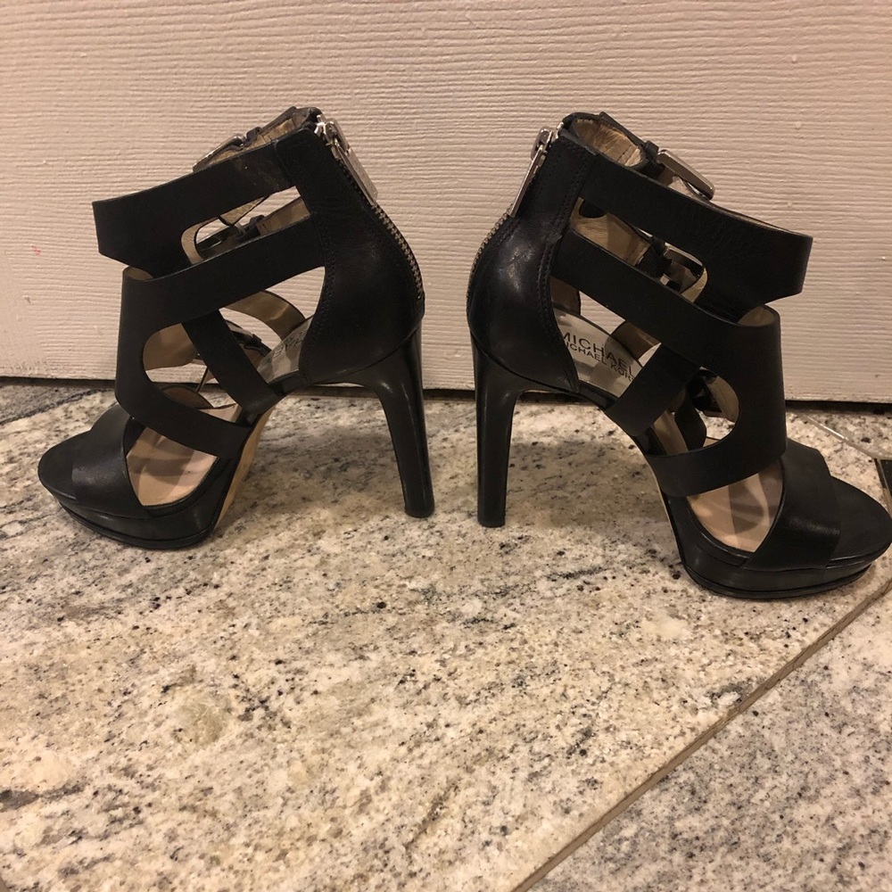 Michael Kors platform black heels